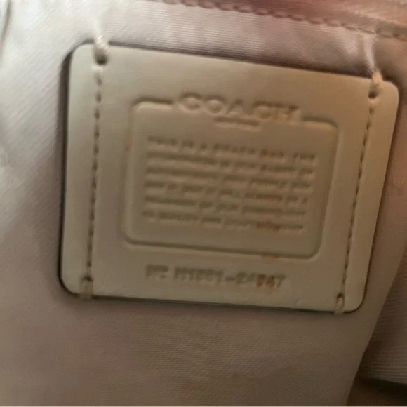 Coach Sky Blue Leather Shoulder Bag With Crossbody Strap Clarkson Hobo - Picture 6 of 8